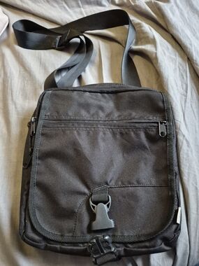 Eddie Bauer Black Crossbody Organizer Bag